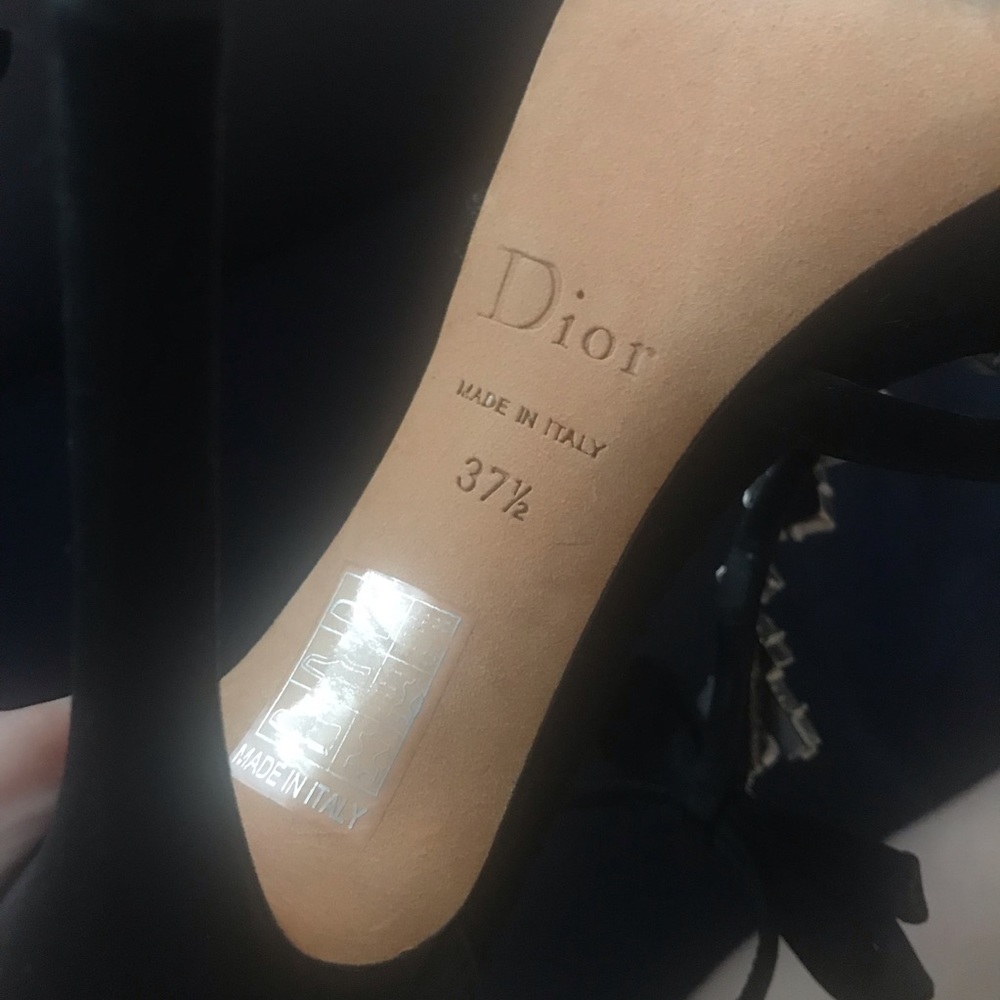 Authentic Dior Heels with Crystal Detail - Picture 4 of 5